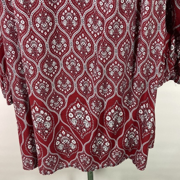 Umgee Pull Over Long Elastic Sleeve Tunic/Top Size M - Picture 3 of 9